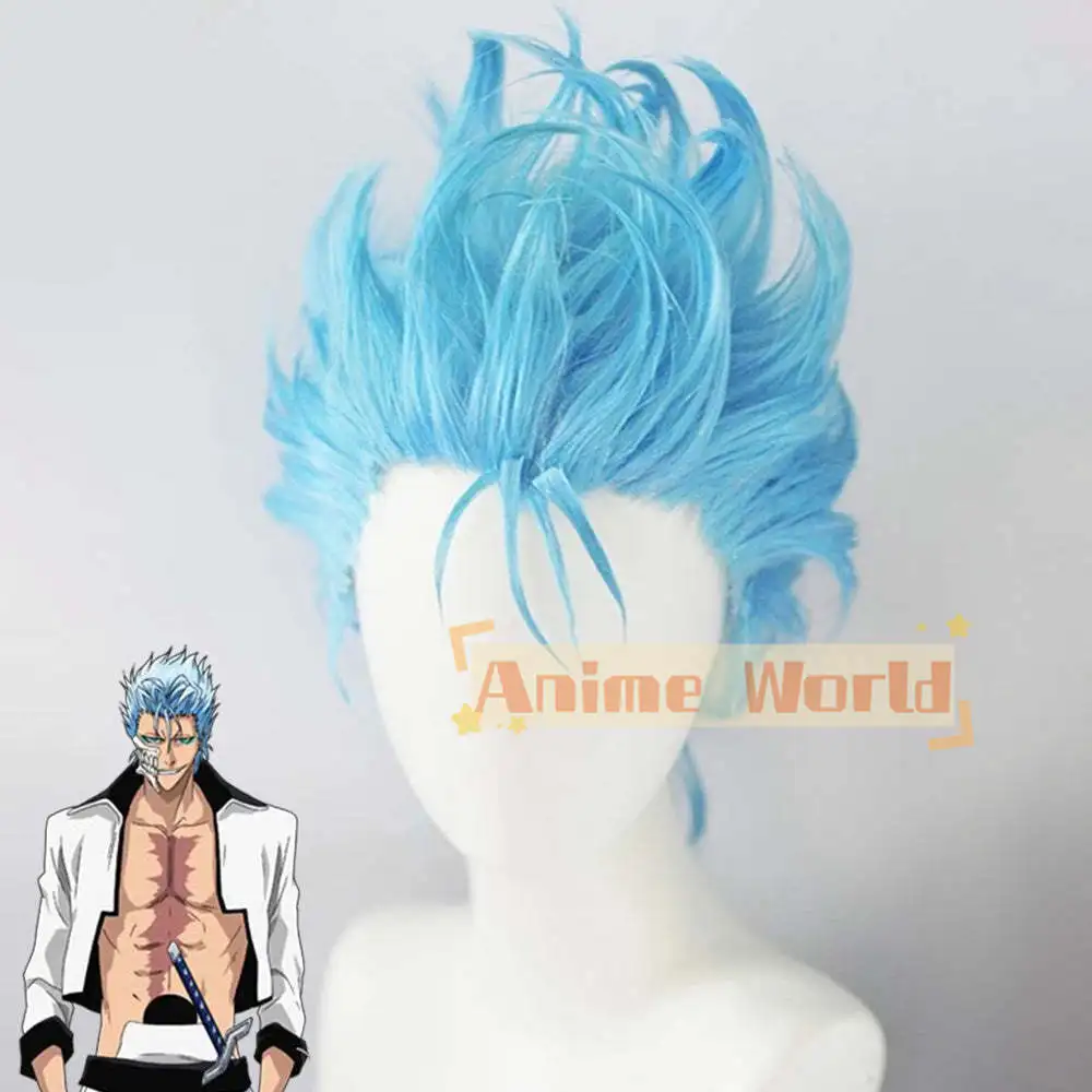 Grimmjow Jaegerjaques Blue Cosplay Wig