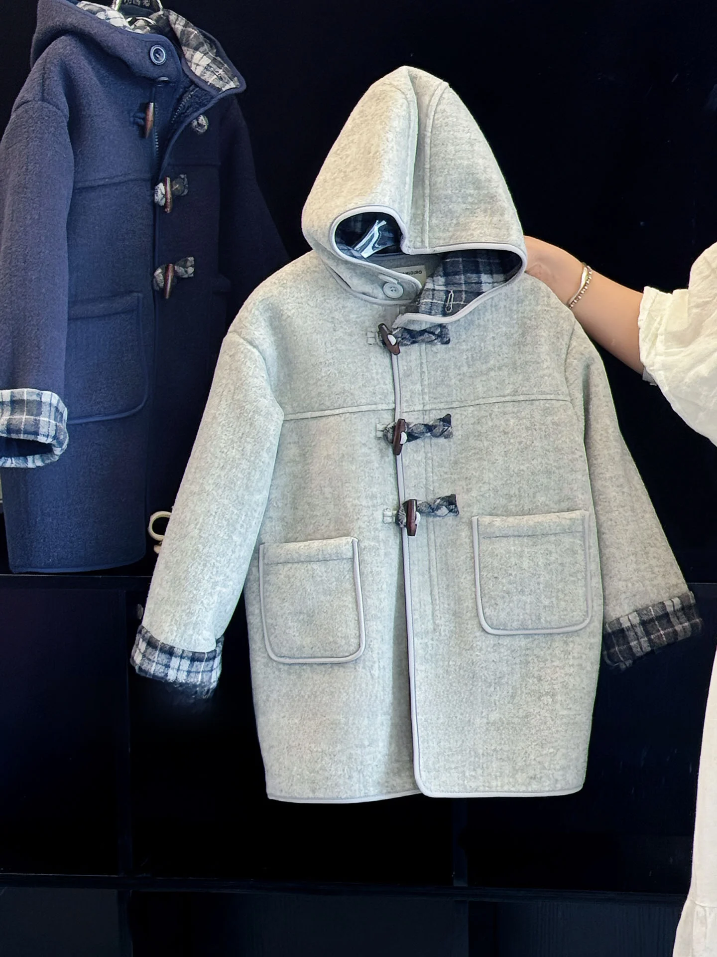 manteau-en-laine-epais-pour-garcons-veste-a-capuche-mi-longue-et-chaude-pour-l'hiver-style-coreen-vetement-d'exterieur-pour-enfants-polyester-fermeture-eclair