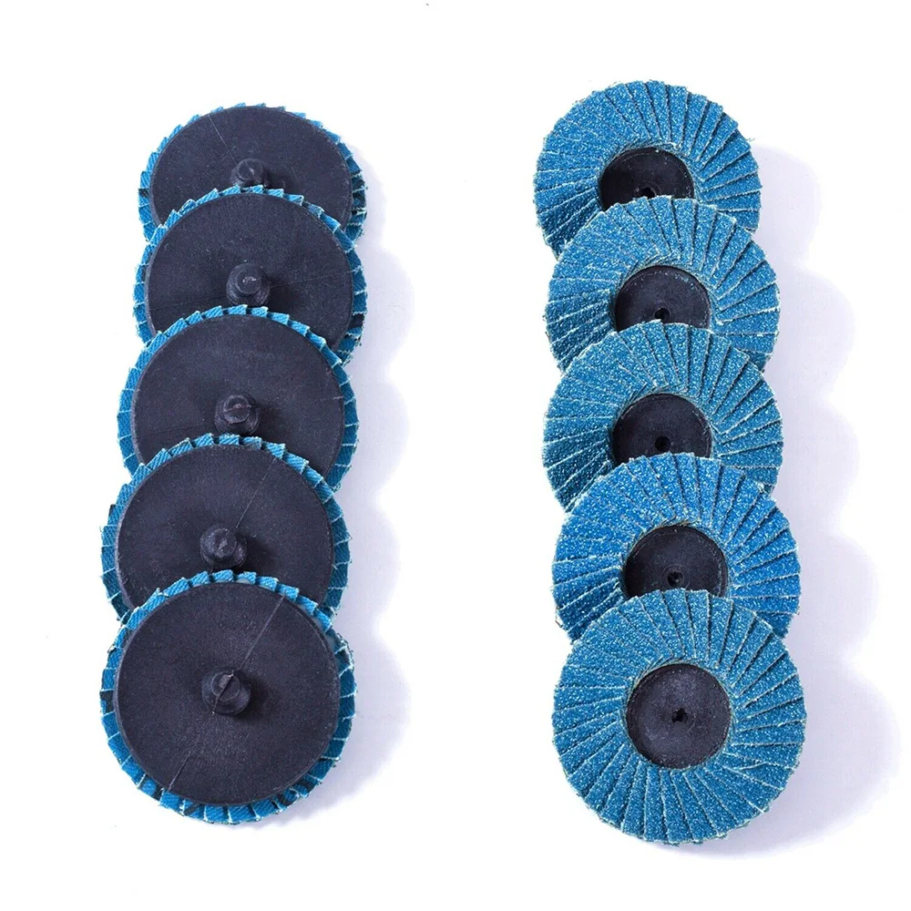 10Pcs 50mm Flap Discs 2 Inch Sanding Discs 60 Grit Sanding Grinding Wheel Flap Type Disc Wheels For Angle Grinder Abrasive Tools