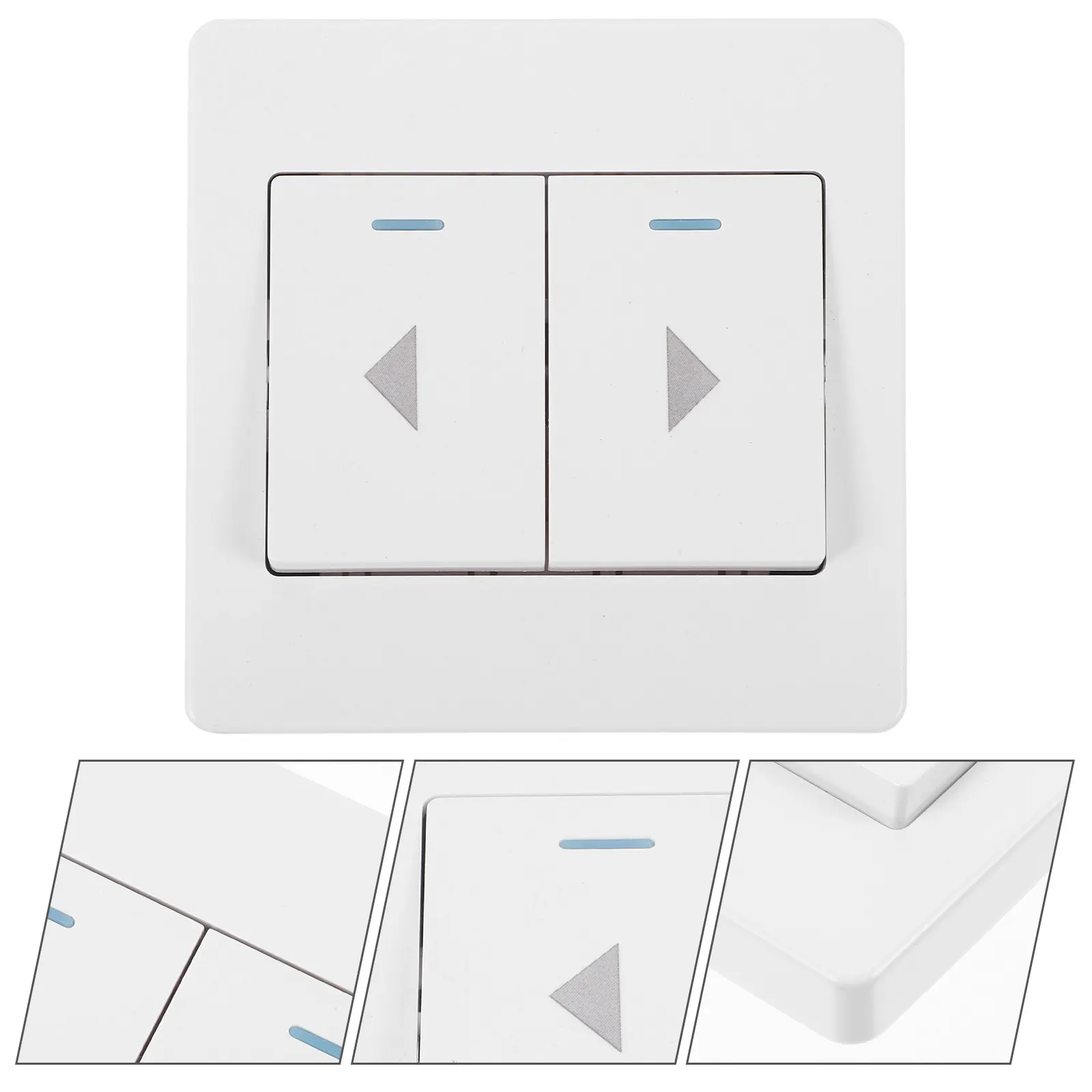 

Garage Door Push Button Panel 2-Button Wall Mount Design Heavy Duty Construction for Garage Door Curtain Motor Commercial Use