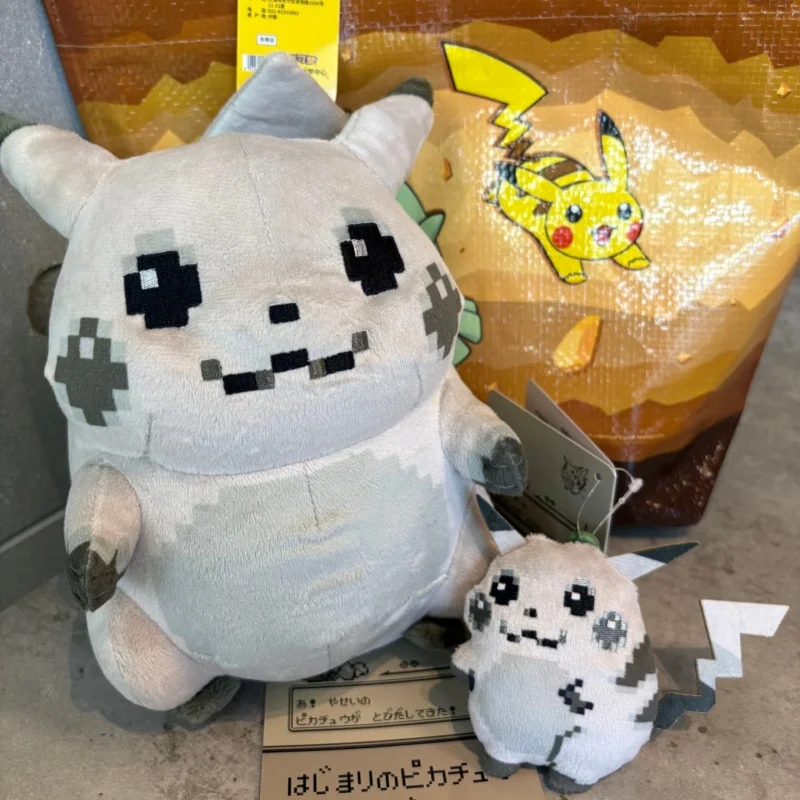 

New Arrival Genuine PokéMon Center 30th Anniversary Original Pixel Style Toy Doll Anime Fans Collection Toy Gift Birthday Gift