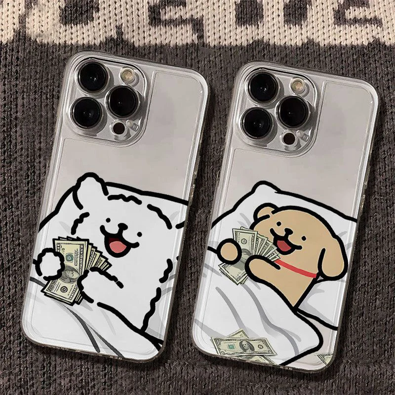 Чехол для телефона с изображением щенков корейской мальтезе для iPhone 17 16 15 14 13 12 Pro Max Mini 11 XR SE XS 8 7 Plus Air ProMax