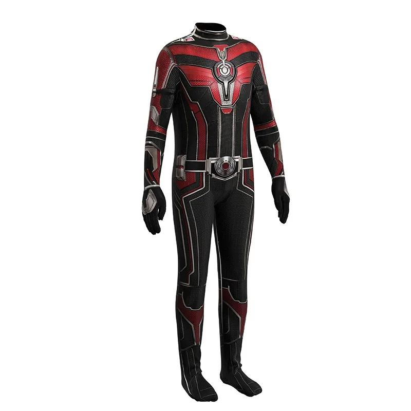 Superhero Ant Man Costume Antman And The Wasp Halloween Mask Helmet Jumpsuit Bodysuit Zentai Suit Adult Kids Quantumania Cosplay