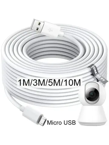 1m-10m Extra Long Micro USB Fast Charging Data Cable for Samsung Xiaomi Android Phones Camera Monitor Power Bank Data Cord