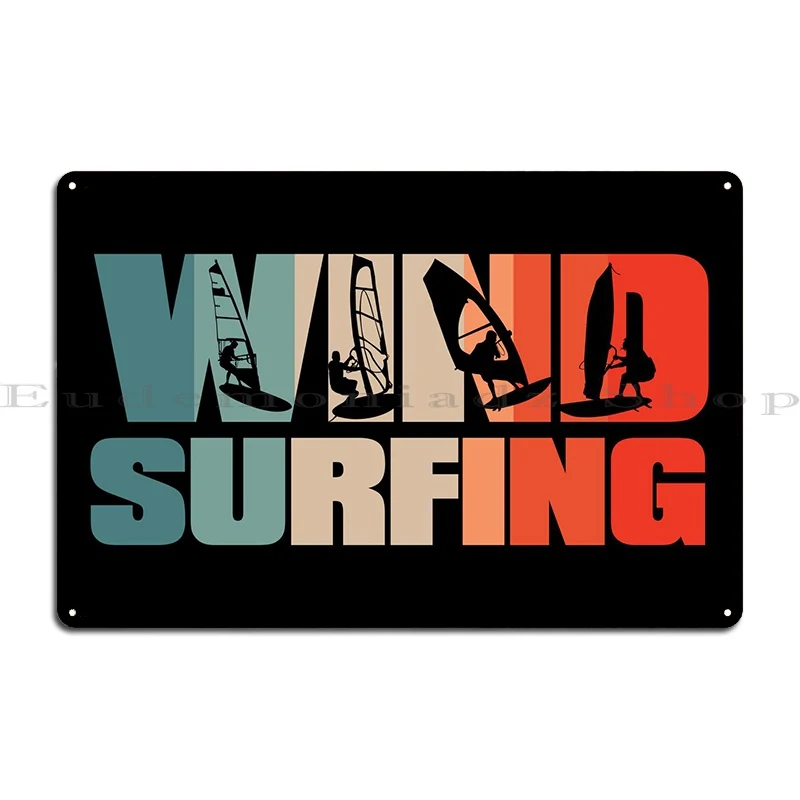 Retro Windsurfing Vintage Metal Sign Designs Decoration Kitchen Club Printing Tin Sign Poster