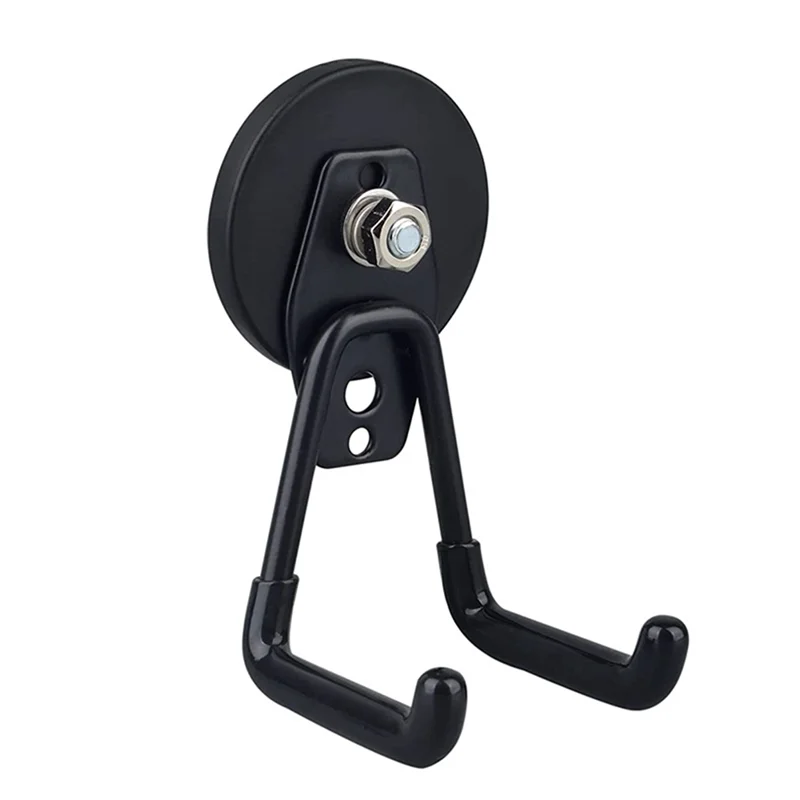 

A25F-Rubber Coated Magnetic For Garage Hooks 2Pcs Heavy-Duty Anti-Scratch For Garage, Workshop, Tool Cart, Outdoor