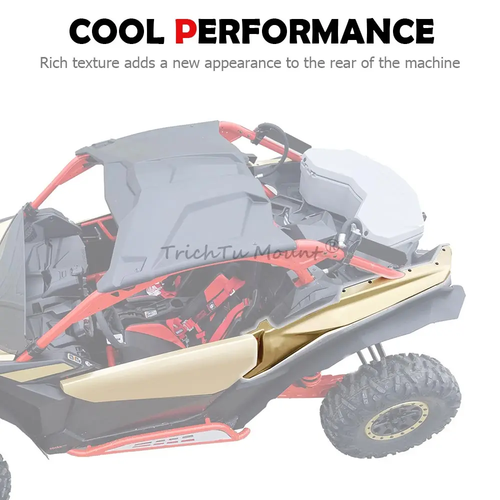 UTV Accessories ABS Rear Facia Cover For Can-Am Maverick X3 MAX 1000R XC Turbo R RR DPS X MR RS 2017-2024 Rear Fender Guard view 5