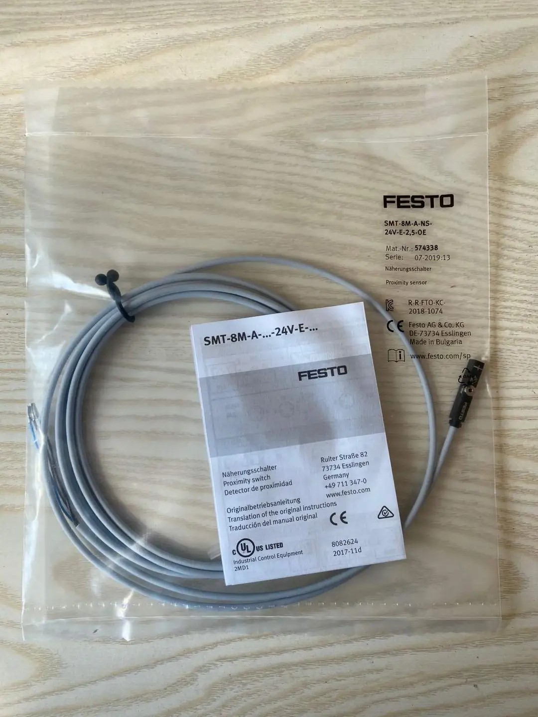 SMT-8M-A-NS-24V-E-2,5-OE Proximity Sensor 574338