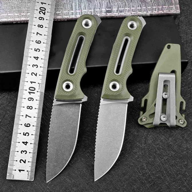 GOS Fx17-35-01-57 Straight Fixed Blade Knife 154CM Blade G10 Handle Tactical Hunting Camping EDC Survival Tools Gift Knives