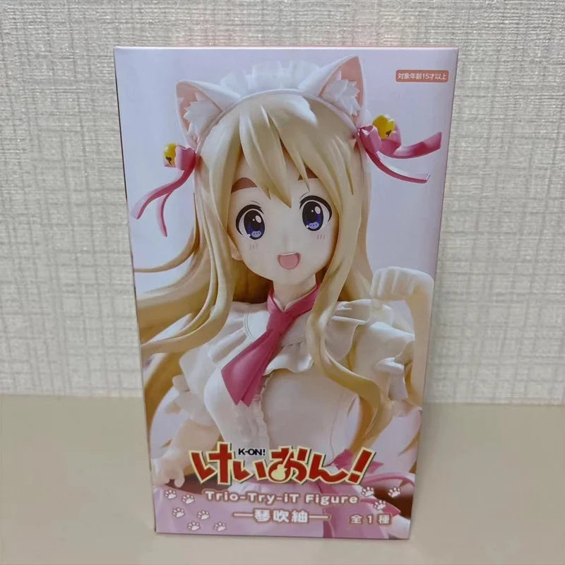

[Genuine Original] Furyu K-On! Trio-Try-It Figure Kotobuki Tsumugi In Stock PVC Anime Figure Model Collector Figurine Toys Gift
