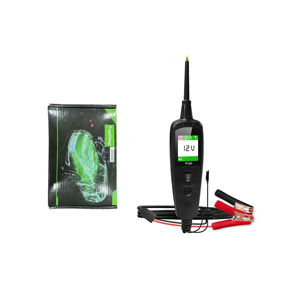 جهاز اختبار دائرة السيارات JDiag P100 - كاشف جهد الطاقة، مجموعة مسبار تشخيص النظام الكهربائي 12 فولت/24 فولت #2