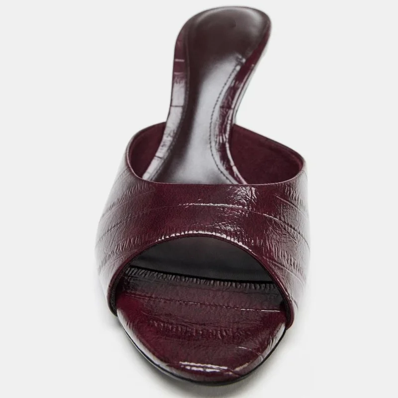 New Sexy High Heel Slide Sandal for Women Fashion Open To Stiletto Heels Casual High Heels Design Brand Slingback Sandals