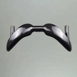 No logo carbon handlebar bent bar track bar sprinter drop bar 3K glossy matte finish 31.8mm 370/ 385mm racing hectic bars