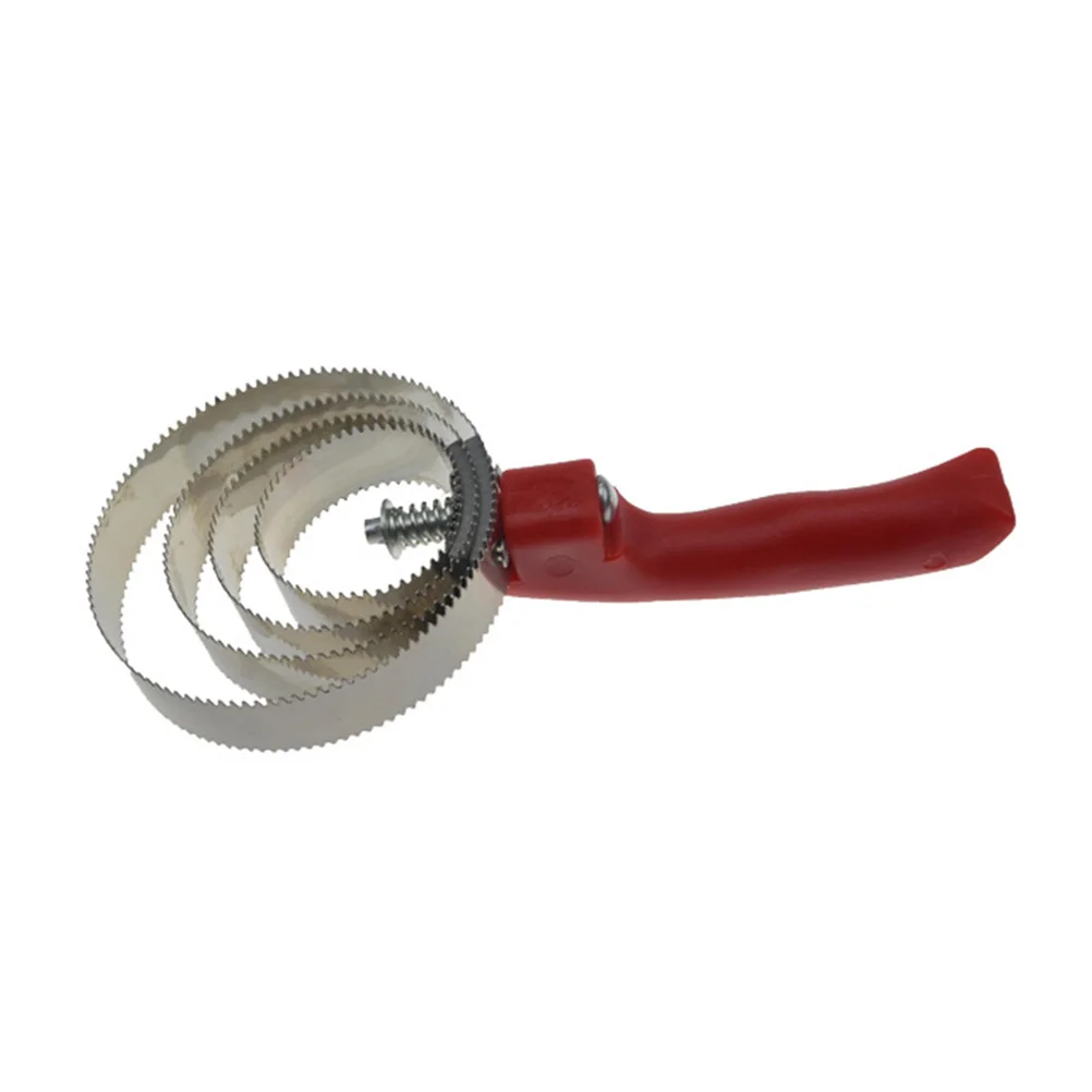 مشط الكاري من الفولاذ المقاوم للصدأ بتصميم زنبركي قابل للعكس، جوانب حادة ناعمة لإزالة شعر الطين القوي، مشط الكاري #2