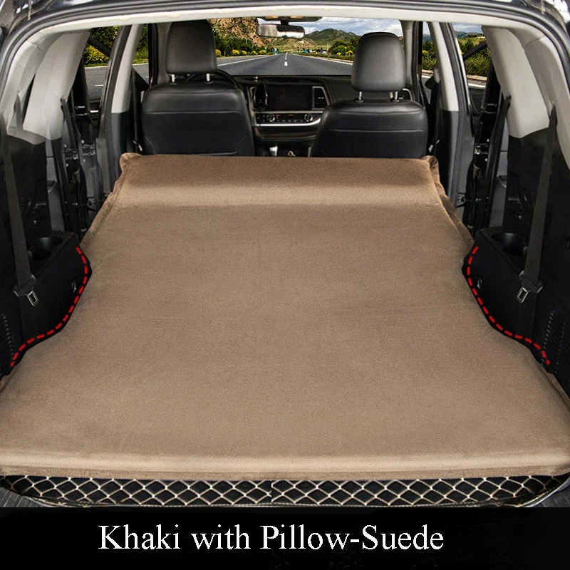 SUV Special Car Travel Mattress Vehicle Rear Self-inflatable Outdoor Camping Tourist Sleeping Moisture-proof Pad Suede Face