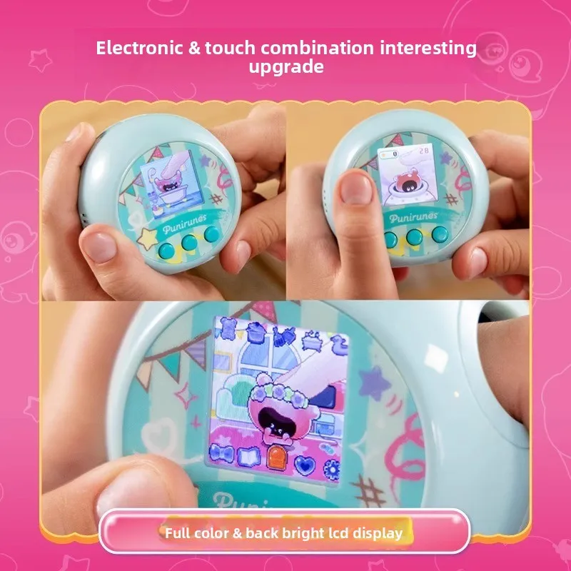 Punirunes Zachte Puni Huisdier Machine Kinderen Voeden Interactieve Puni Tuo Mogozi Beeldje Model Terug Naar School Anime Speelgoed