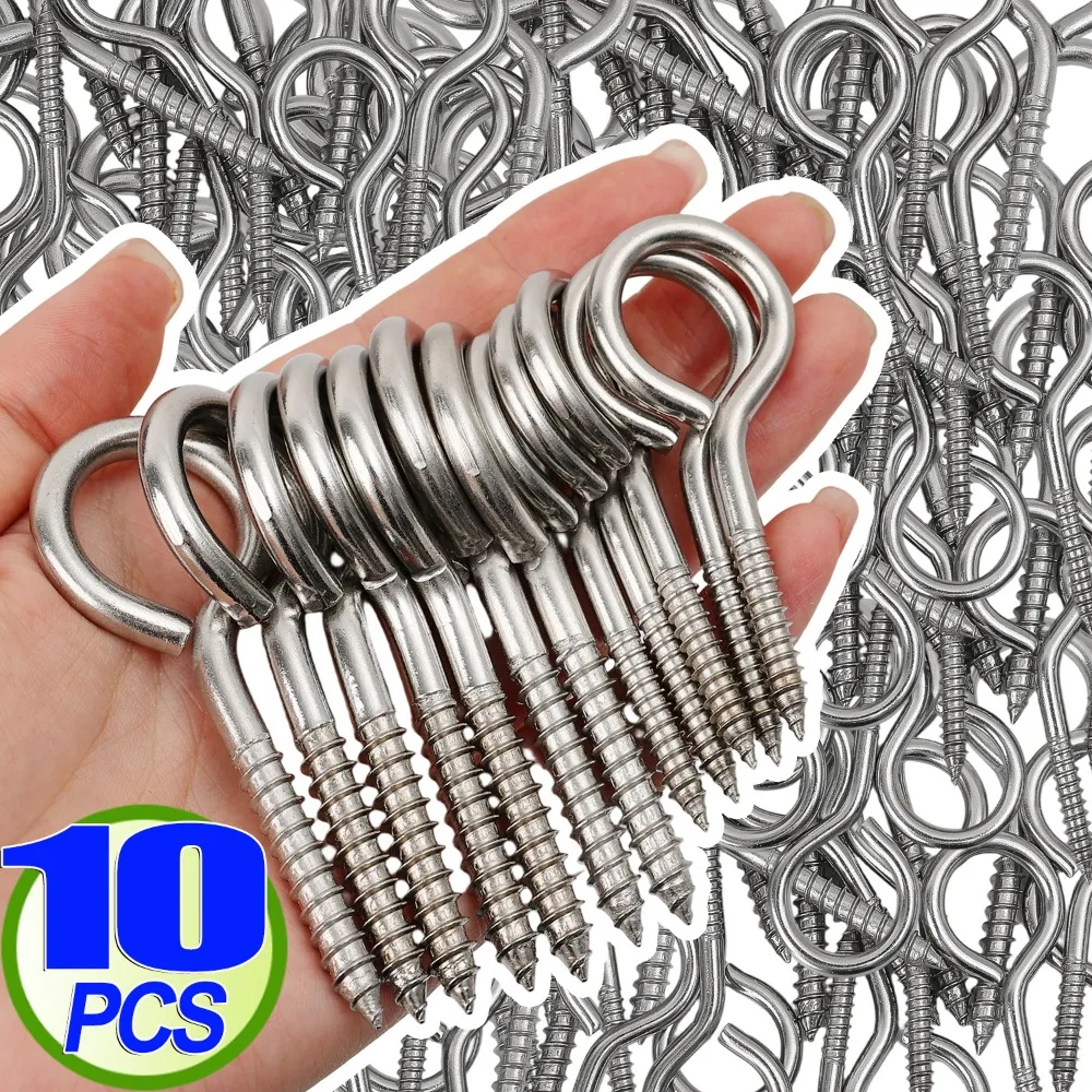 

Self-tapping Stainless Steel Screw Heavy Duty Lifting Ring Closed Screws M5 M6 Metal Screw Hooks Household Fasteners Hardware