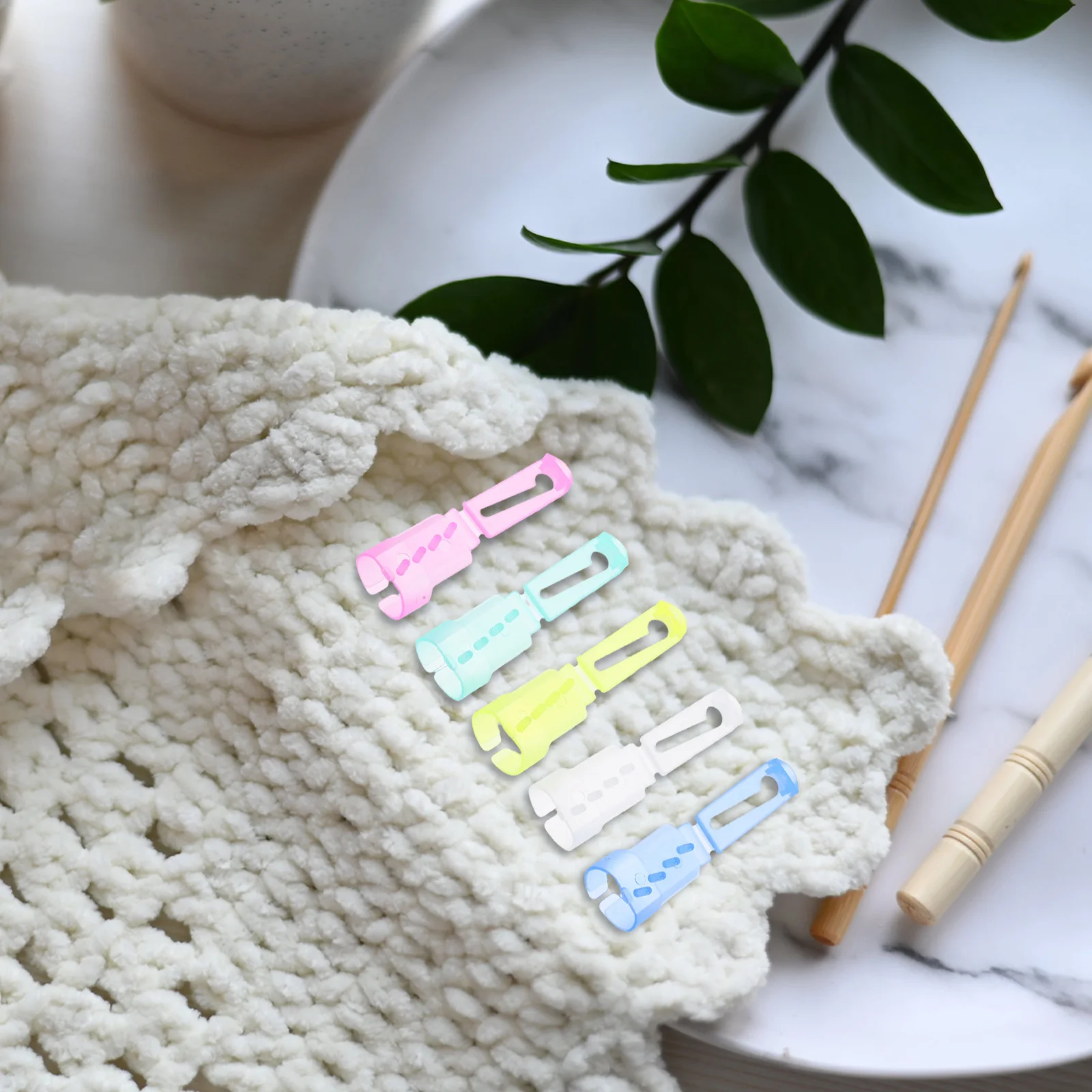

10pcs Plastic Crochet Open Finger Loops Yarn Guide For Knitting Braiding Sewing Tools Household Yarn Tension Rings Winder Tool
