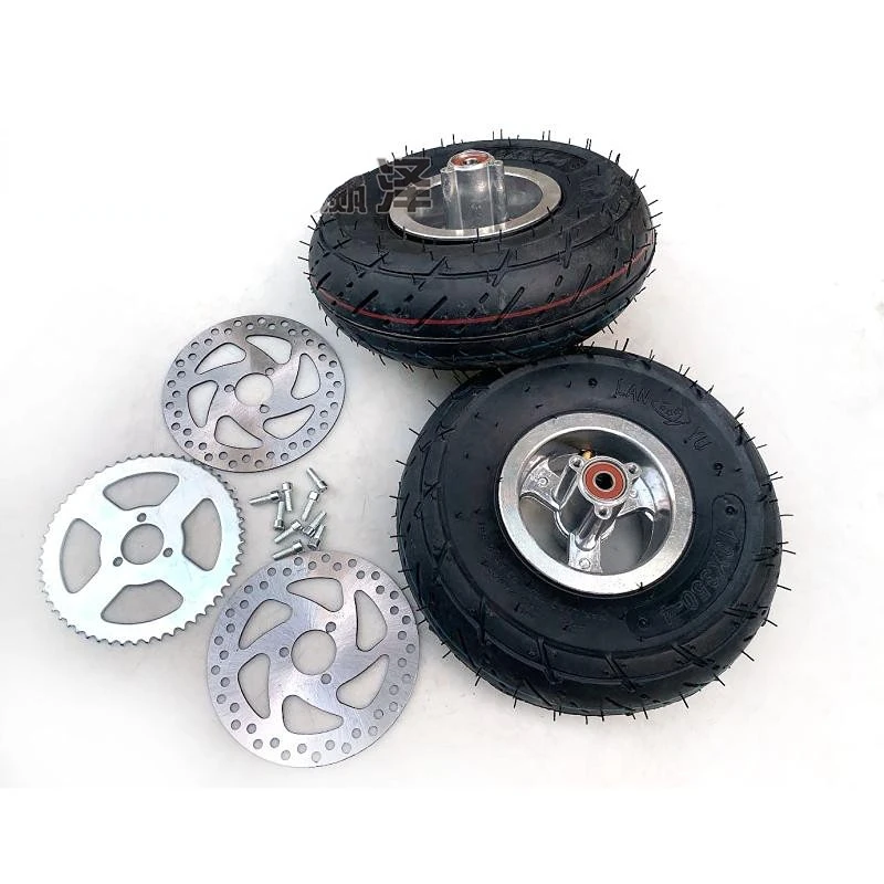 Modified Two Wheel Electric Vehicle Gasoline Scooter Accessories 10X3.50-4 Inch Tire Hub Inner and Outer Tubes