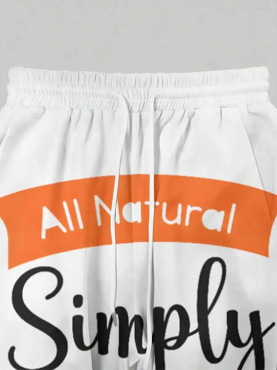 

Women Casual Wide Leg Pants With All Natural Simply Print