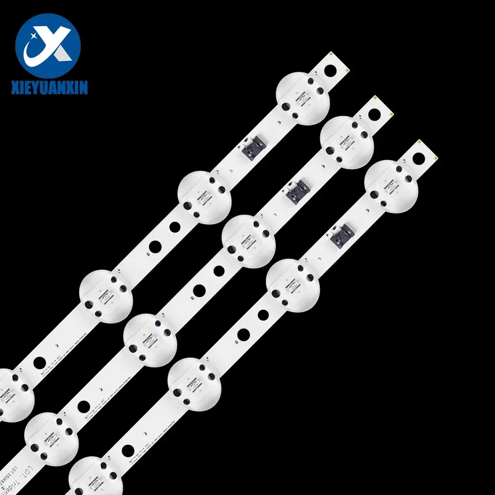 3 pcs/set 598 mm 8 lamp tv strip for LIG 55inch 55UJ6300 55UK6300PLB 55UM7600PLA 55UM7000PLC 5UM7660PLA 55UM7300AUE 55UK6300PLB