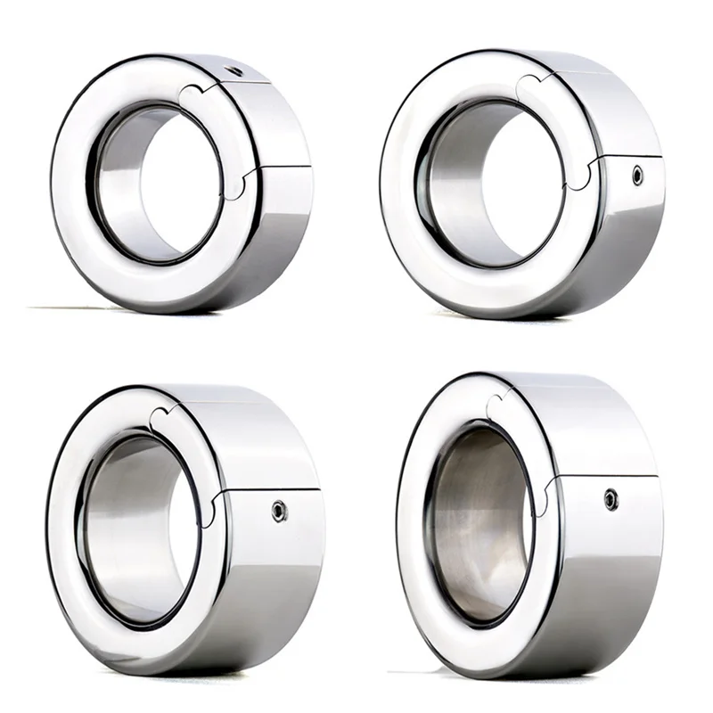 4 sizes Stainless Steel Male Penis Ring Ball Scrotum Stretcher Ejaculation Delay Metal Cock Rings BDSM Sex Toys For Men Cockring