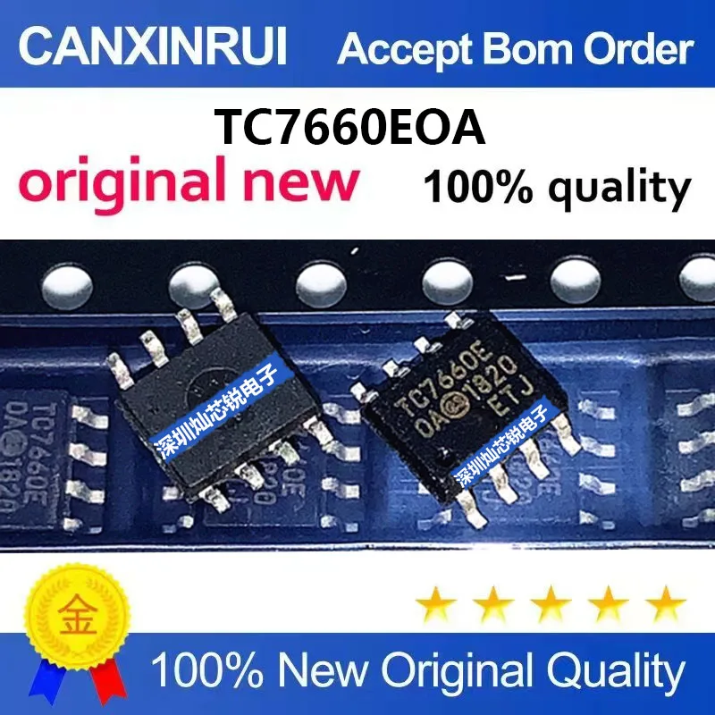 (5-100pieces)Brand New Original TC7660 TC7660EOA SMD SOP8 Switch Voltage Regulator Chip