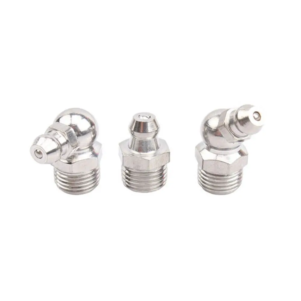 20PCS 304 Stainless Steel Oil Mouth Grease Nipple Elbow Butter Fittings M6 M8 for Automotive And Engineering Use