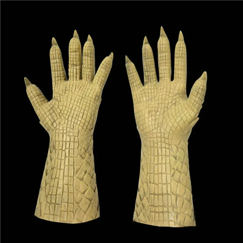 قناع Boss King Of Lies Belial ، قناع لعبة اللاتكس ، غطاء رأس شيطان التوت ، قفازات الهالوين