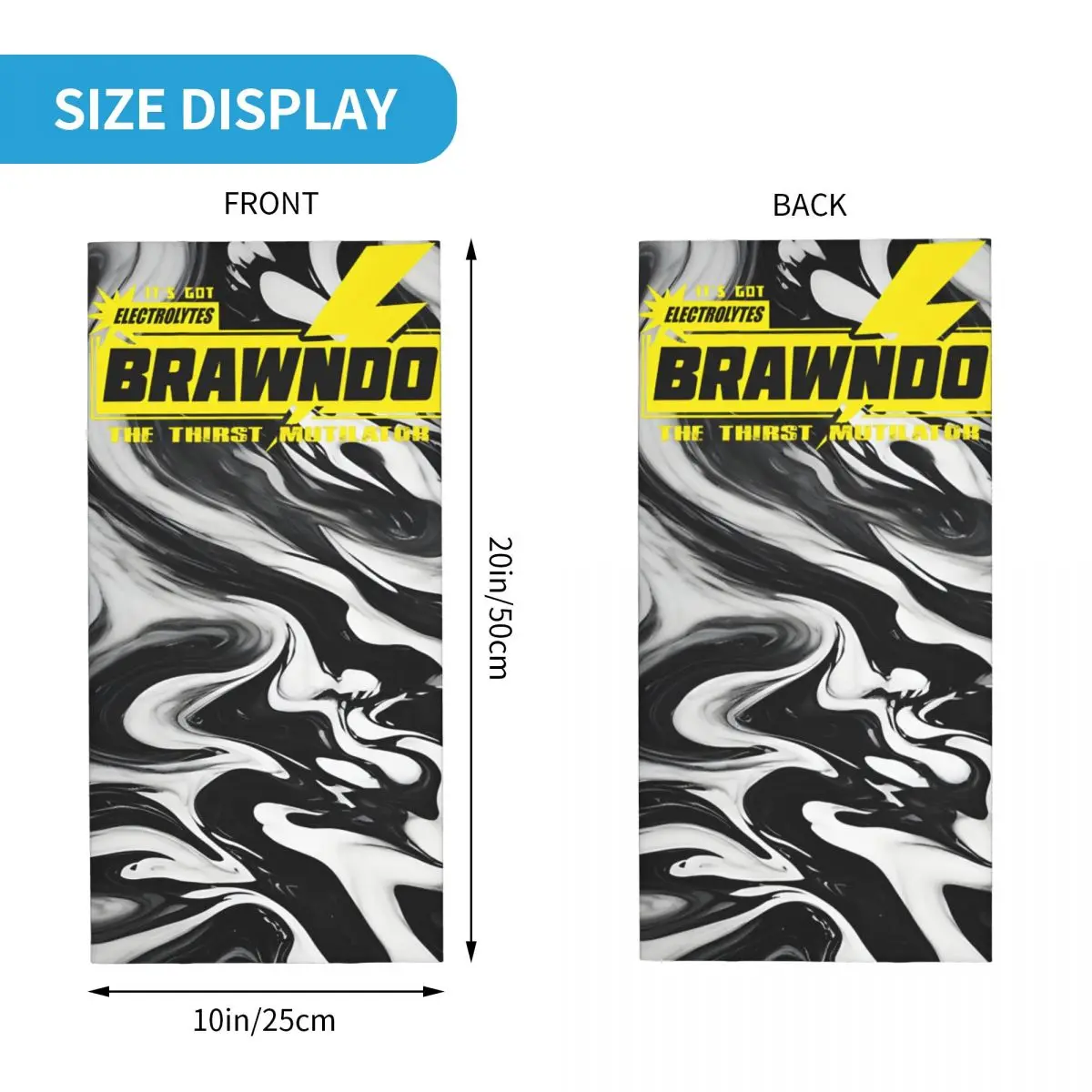 Brawndo For Fans Bandana Neck Gaiter Printed Motocross Brawndo Face Scarf Hiking Unisex Adult Breathable