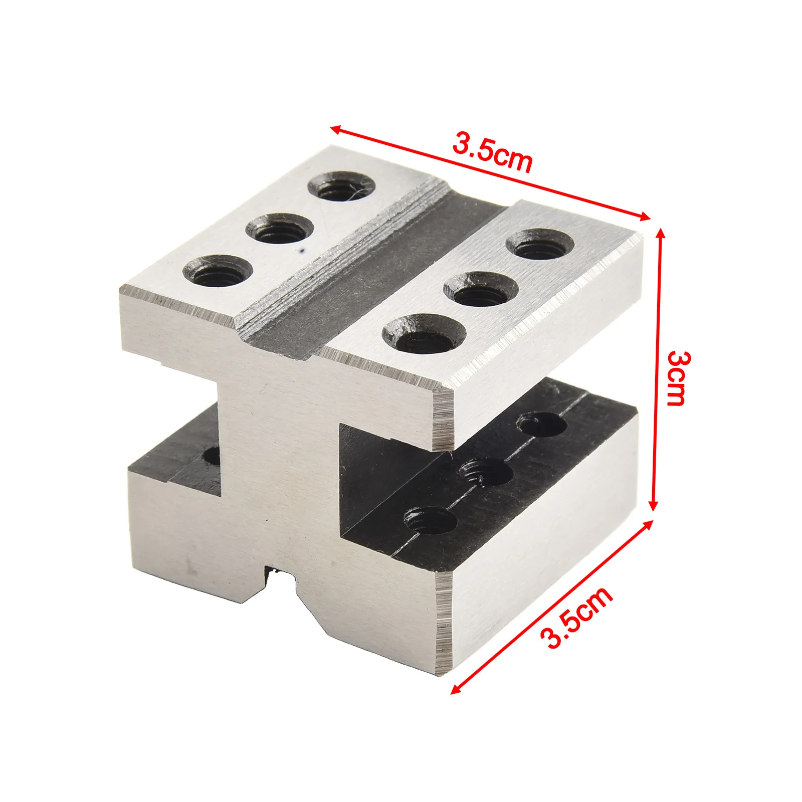 V Block Tool Fixture with Clamp Set Designed for Precision Mechanical Parts Inspection and Round Blanks Support