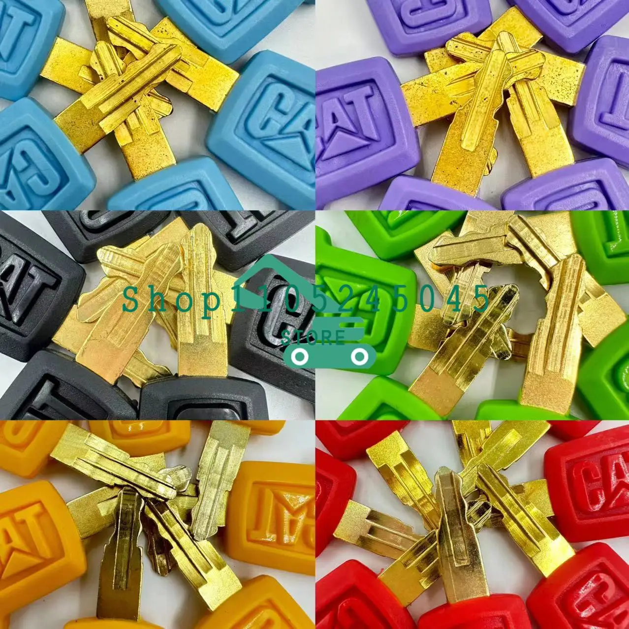 

30PCS 5P8500 8H5306 Keys Heavy Equipment Ignition Loader Excavator Dozer Metal & Plastic Black/Red/Green/Yellow/Grey/Blue/Purple
