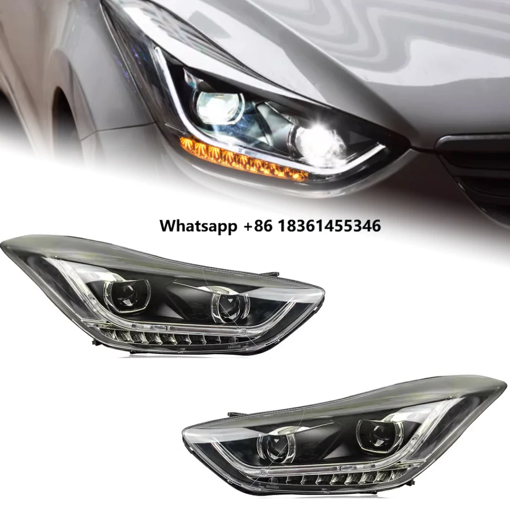 

Car Styling Head Lamp for Elantra Headlights 2011-2016 Elantra MD LED Headlight DRL Hid Bi Xenon Auto Accessories