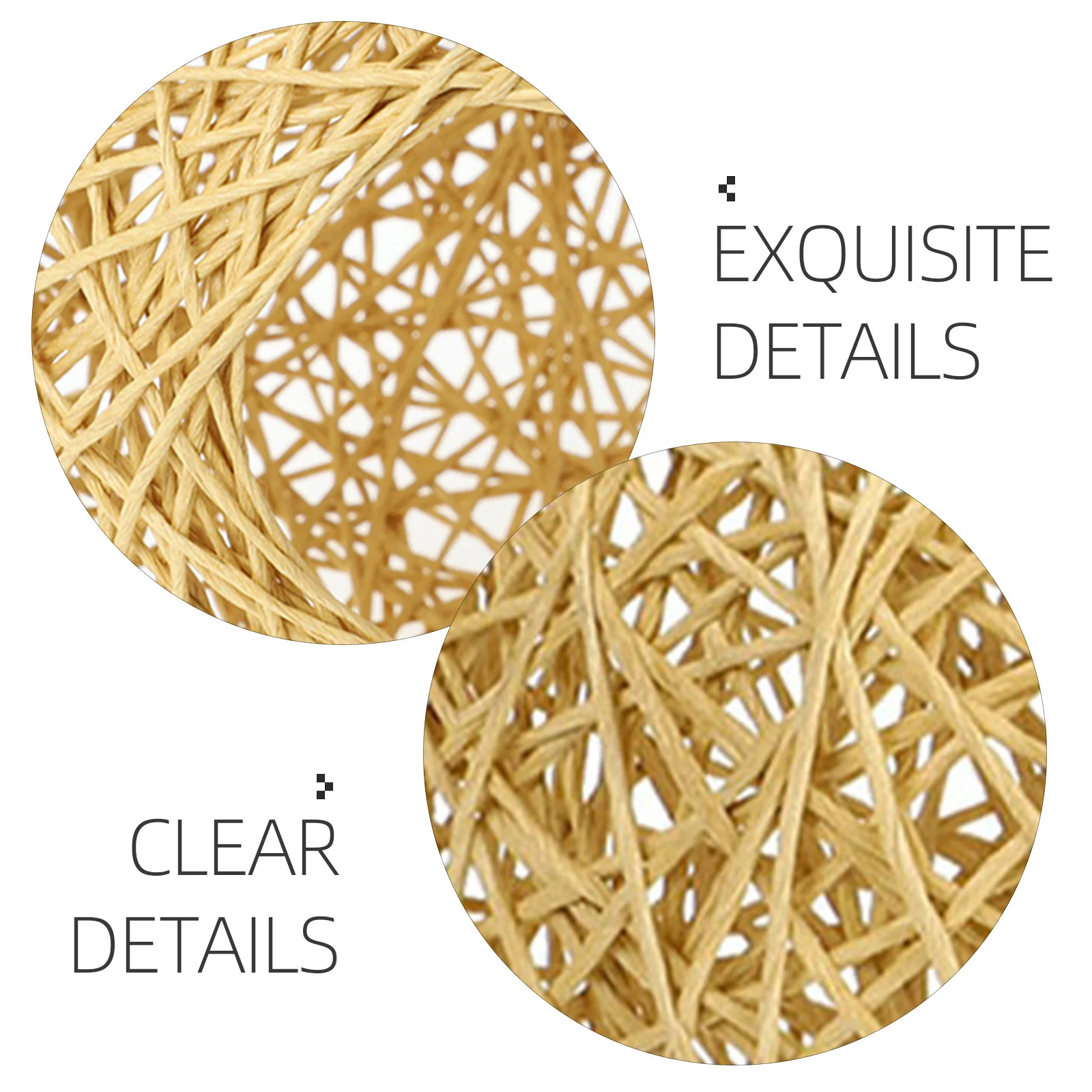 

Lamp Shade Rustic Woven Design For Pendant Ceiling Lights Home Hotel Restaurant Decor Lampshade Cover Replacement