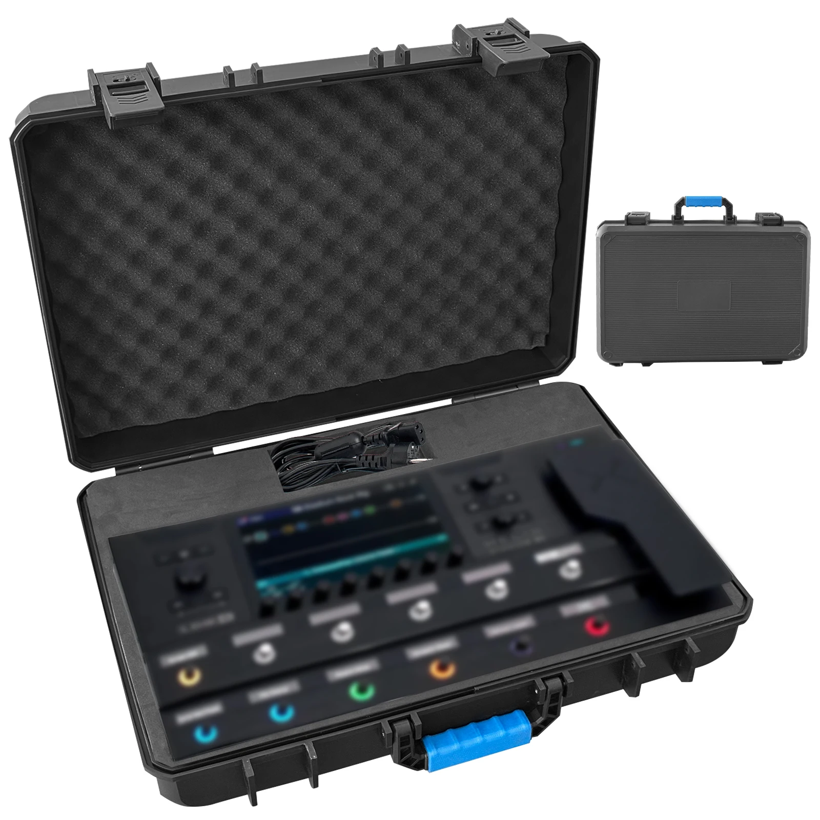 Protective Hard Carrying Case Compatible with Line 6 Helix Stadium XL Floor, Plastic Hard Shell Case with Custom-Fit EVA Interio