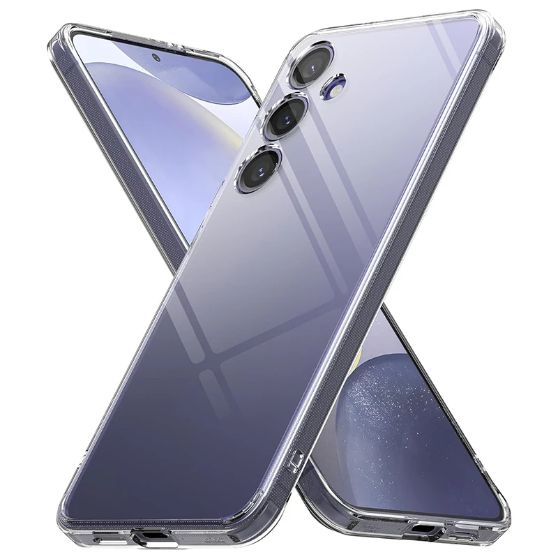 Kristall Silikon Weiche TPU Fall Für Samsung Galaxy S25 FE S24 S23 S22 S21 S20 Plus S25 FE Rand Ultra dünne Klare Telefon Abdeckung