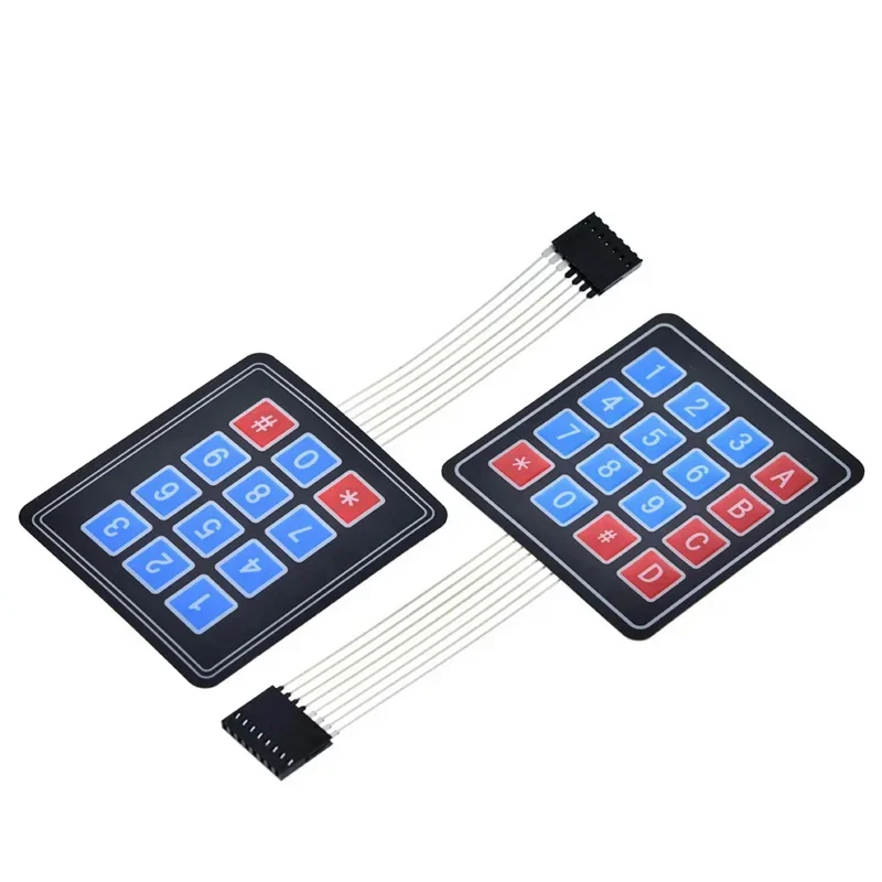

New 4 12 16 20 Key 4*4 Membrane Switch Keypad 1x4 3x4 4x4 4*5 Matrix Array Matrix keyboard for arduino smart car
