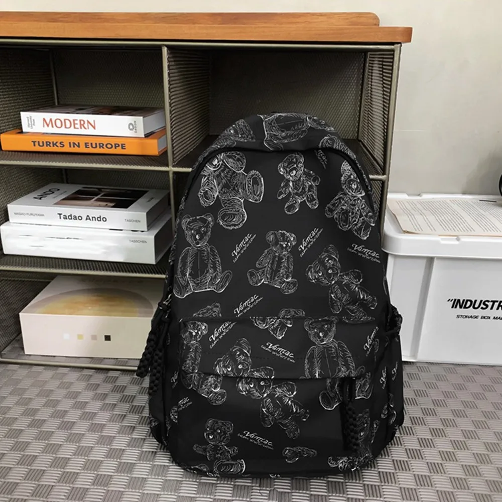 

Модный рюкзак с принтом, большая вместительная повседневная школьная сумка, многофункциональная легкая сумка через плечо для путешествий