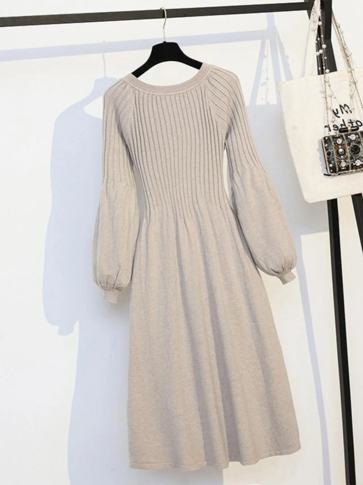 Plus size outono inverno malha dr feminino solto encaixe midi comprimento emagrecimento camada base dr a linha saia v-ne longo sve