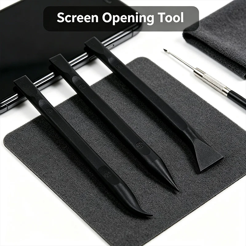 3Pcs Anti‑Static Double‑Head Plastic Spudger Pry Bar, Safe Disassembly Opening Tool for Mobile Laptop Tablet Screen Repair
