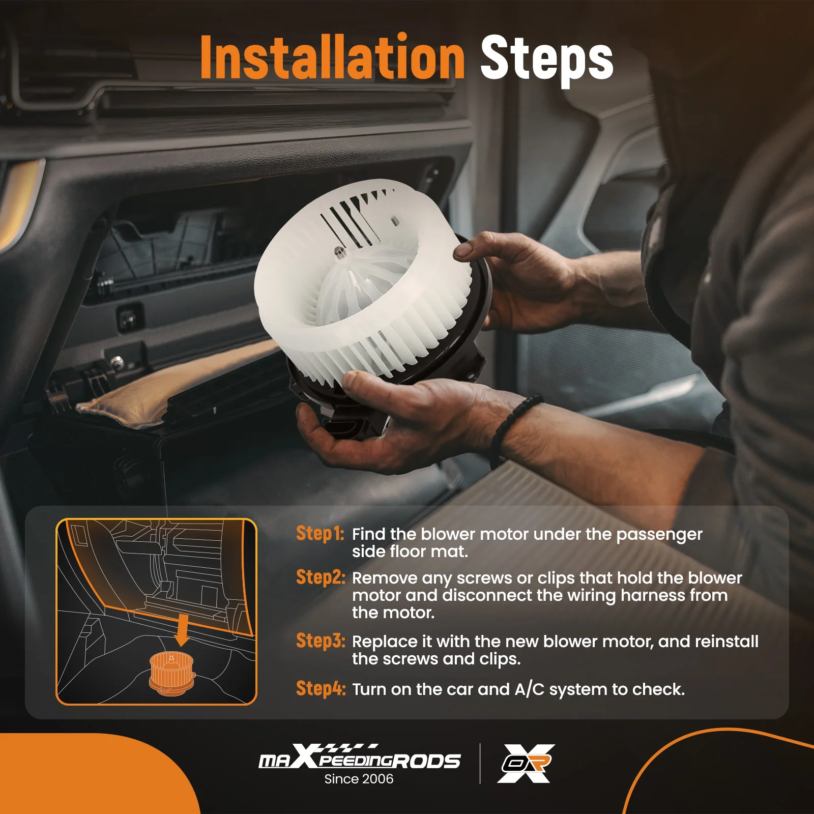 

Мотор вентилятора отопителя HVAC с вентилятором для Lexus GX470 03-2007, Toyota 4Runner 2004-2009