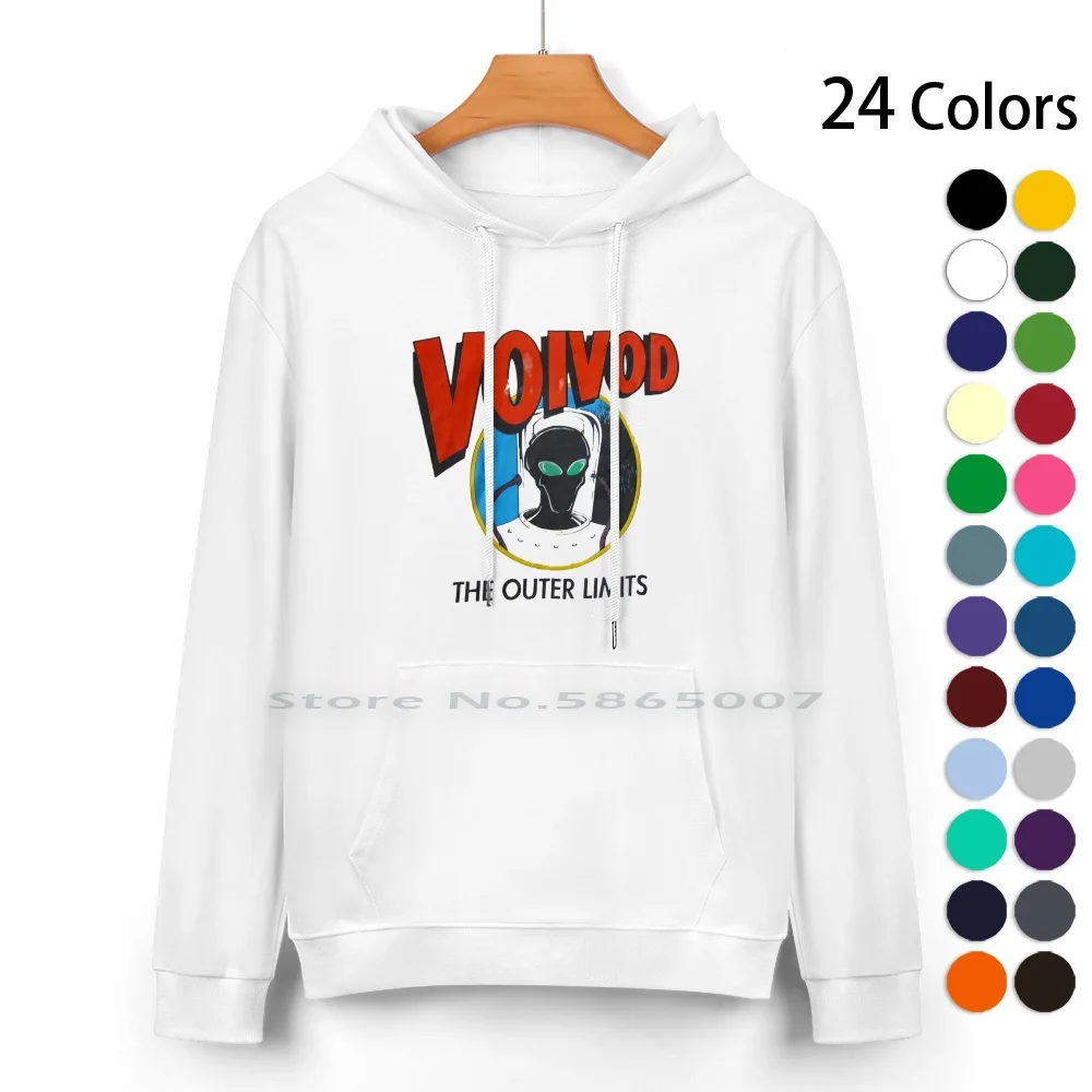 Outer Limits Pure Cotton Hoodie Sweater 24 Colors Voivod Trending Voivod Power Metal Voivod Heavy Metal Voivod Logo Voivod