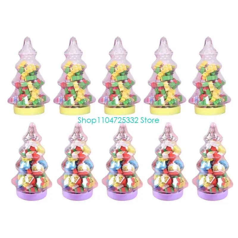 

P5EA 230Pcs Christmas Erasers Snowman Erasers, Santa Erasers, Christmas Tree Erasers, Snowflake Erasers for Stocking Fillers