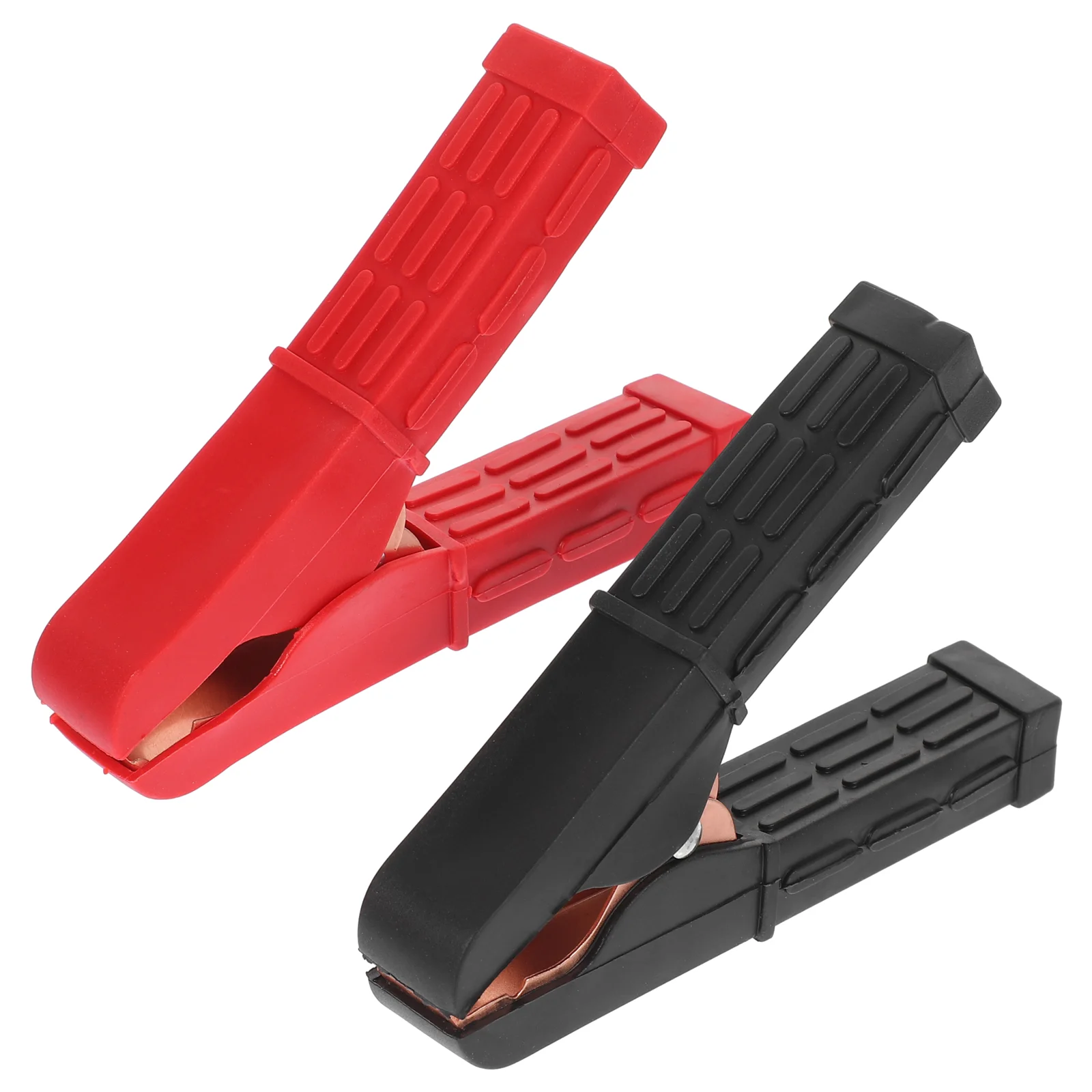 2 Pcs Car Clip Alligator Clips Insulated Thicken Boost Clamp Soft Rubber Clamps Cable