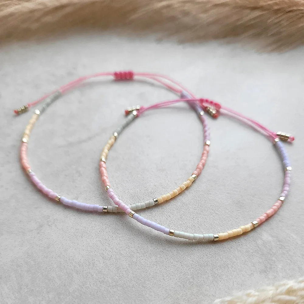 KKBEAD Pulseras Miyuki pulsera delicada de estilo otoño e invierno para Mujer regalo para Amiga joyería Pulseras Mujer