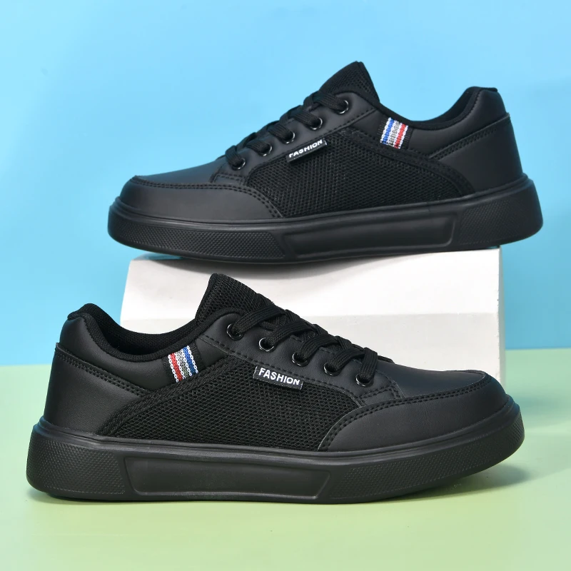 Summer Daily All Match Sneakers Ladies Flat Closed Toe Breathable Solid Shoes Light Outdoor Commute Casual Footwear
