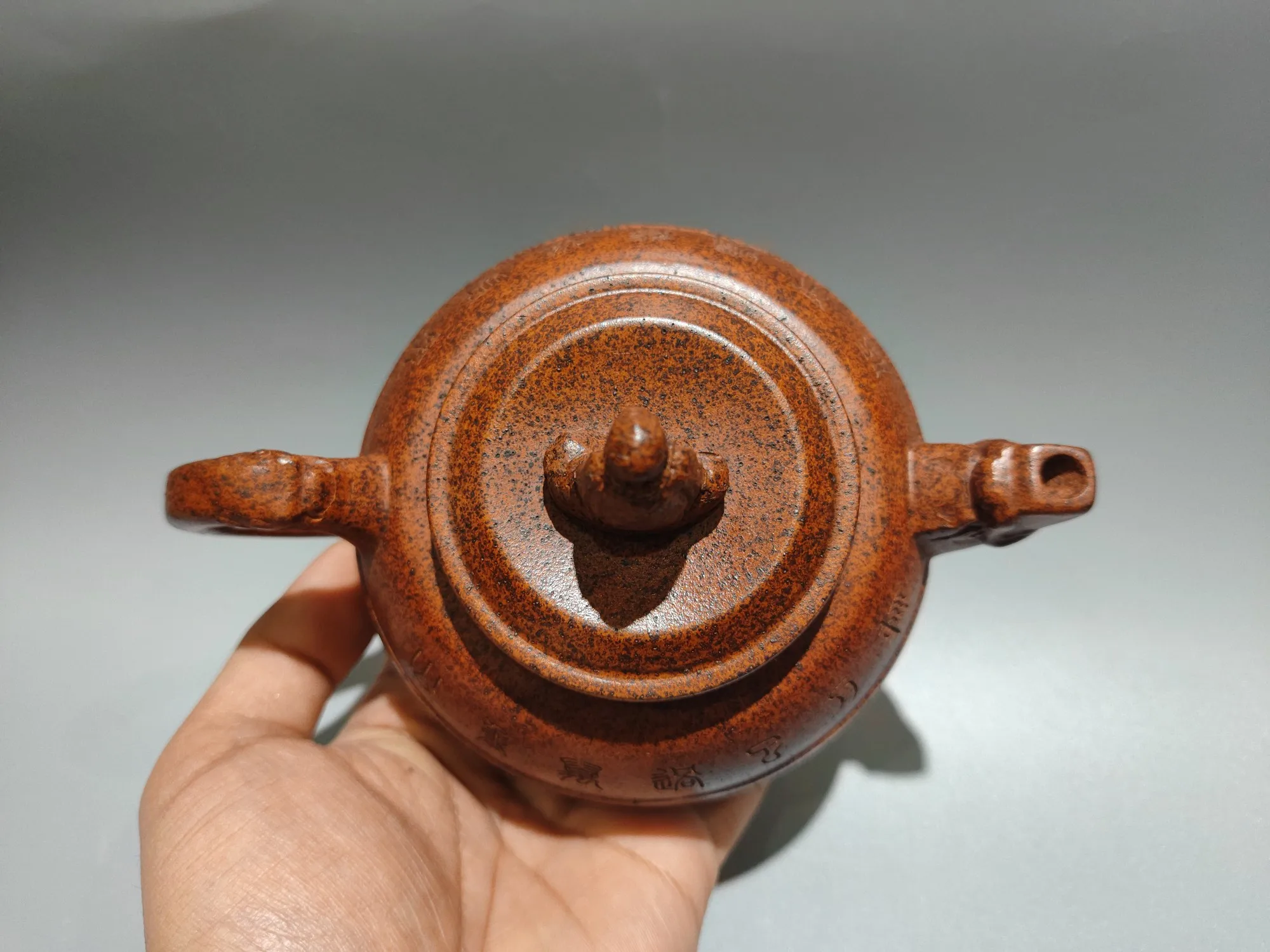 Chinese Yixing Purple Clay Teapot Bodhidharmagai kiln color change Buddha Zen HeartKettle Teapot Flagon Tea Ceremony
