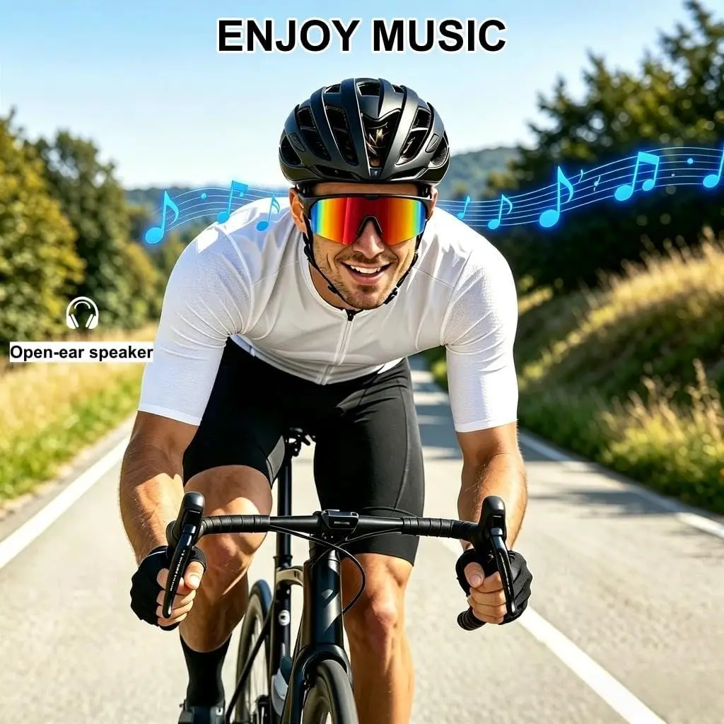 nuovi-occhiali-sportivi-intelligenti-con-audio-2026-per-uomo-e-donna-rosso-sfumato--altoparlanti-open-ear-chiamate-a-mani-libere-protezione-uv400