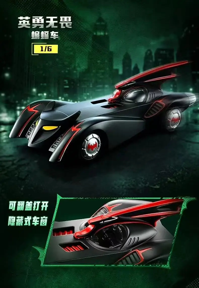 BLOKEES Original Batmobile Blind Box DCBatman E03 1:64 Maßstab Automodell DIY Zusammenbaubares Spielzeug 1995 Filmthemen-Sammlung Fan-Geschenke – Detail 9