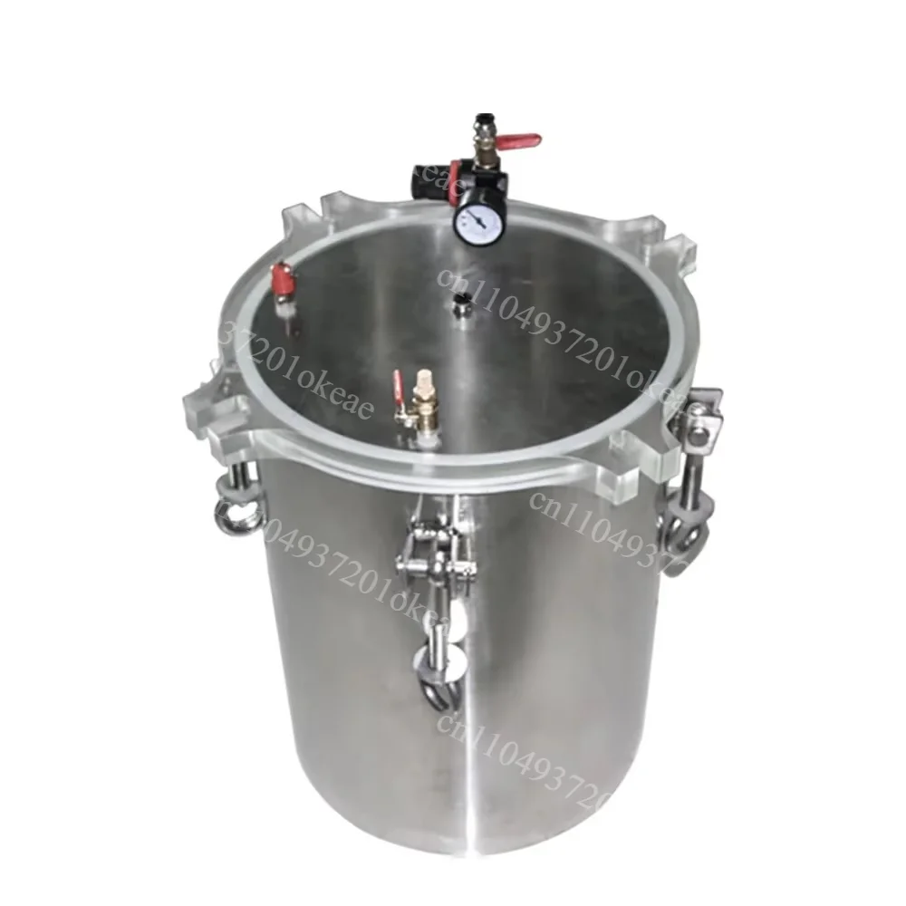 Stainless Steel Pressure Tank With Acrylic Lid Dispensing Machine Material Storage Vessel 1L to 60L